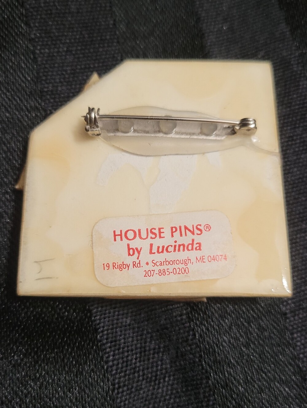 OOAK Vintage 90s 80s House Pins By Lucinda Halloween haunted witch cat pumpkin - Picture 2 of 3